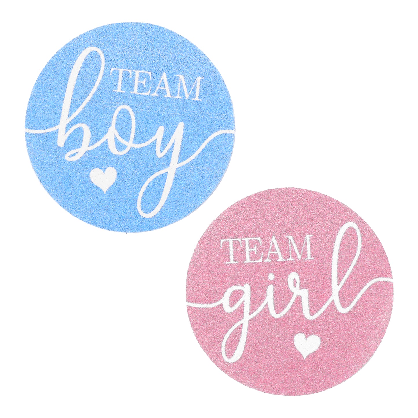 Shimmeroo 120Pcs Team Boy or Girl Gender Reveal Stickers,Gender Reveal Stickers Decorations Party Games Supplies (Pink,Blue)