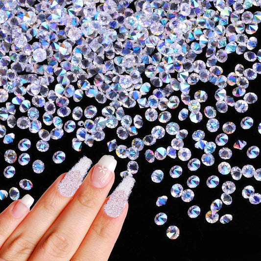 10000 PCS 0.04 Inches Nail Rhinestones Art Pixie Crystals for Nails Micro Nail Diamonds Sand Tiny Nail Crystals Mini Nail Rhinestones DIY Crafts& Nail Beauty Makeup