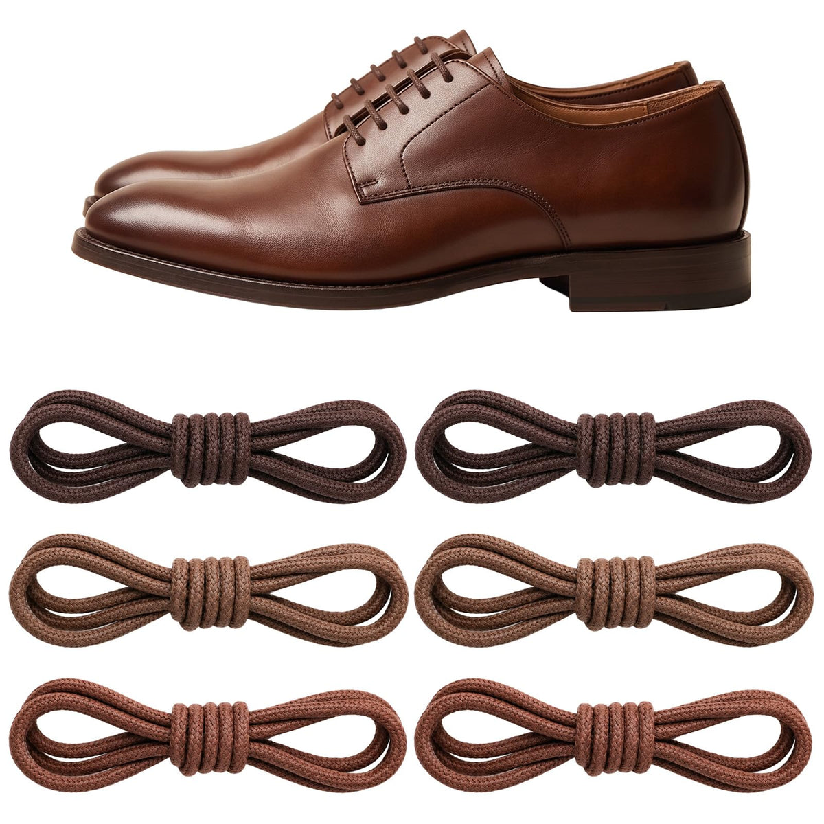 Dress Shoes Laces Replacement Shoe Strings Waxed Shoelaces Round Shoe Laces