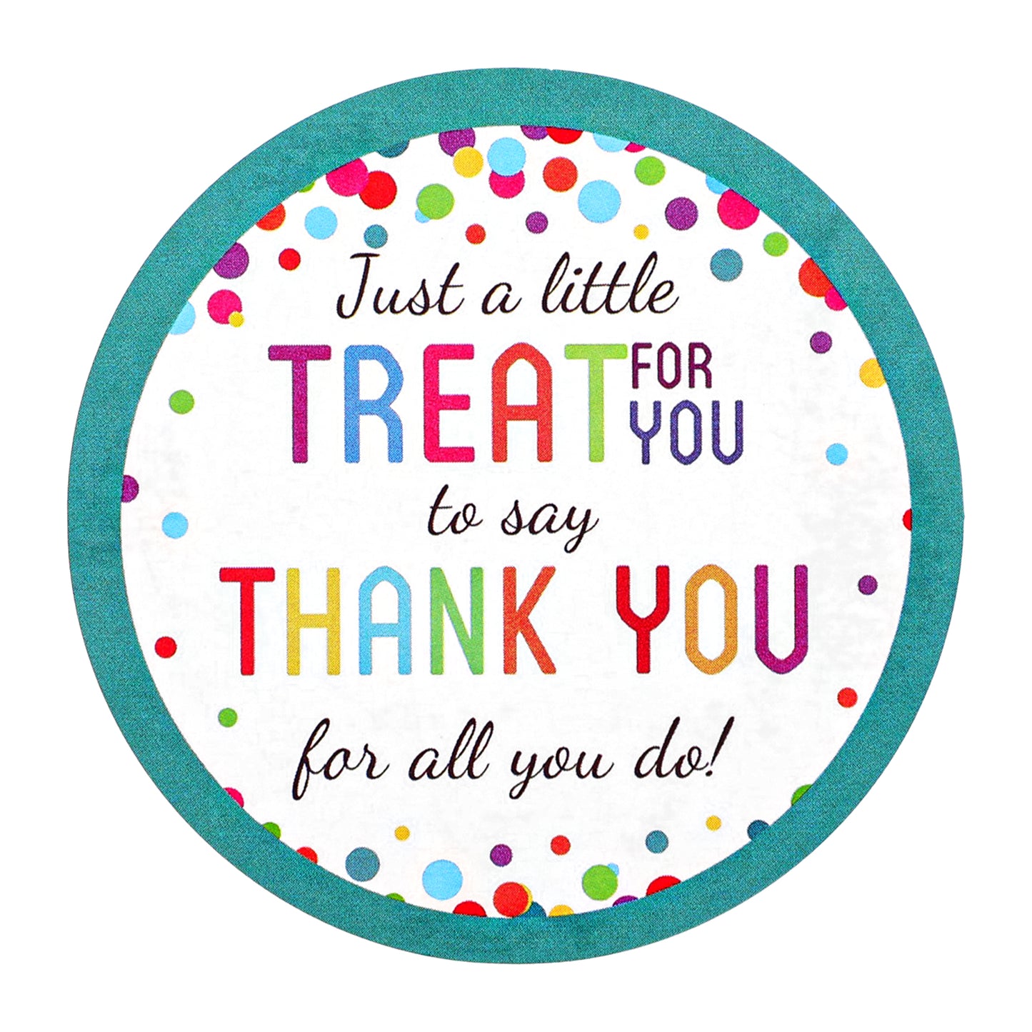 Ymapinc 240Pcs 5cm Round Thank You for All You Do Stickers