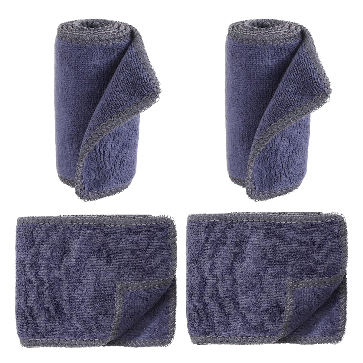 Chsoejuf 4PCS Soft Microfiber Boot Shoe Shine Cloth Kit Multi-surface Care