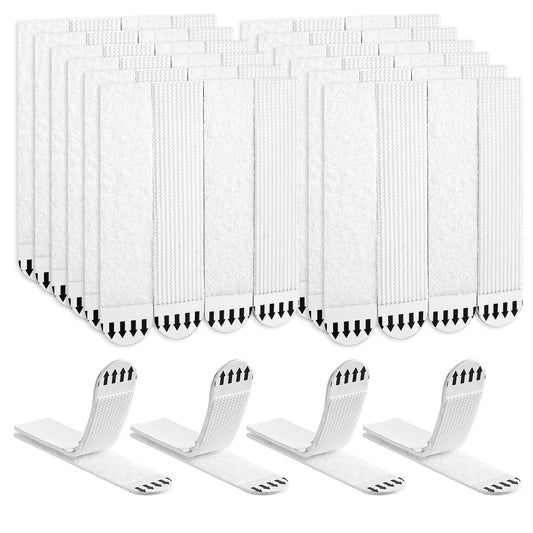 12 Pair Picture Hanging Strips Heavy Duty, Damage Free Wall Sticky for Hanging Large Pictures on Wall Without Nails, Refill Adhesive Picture Hangers for Frames Painted Walls and Posters (24 Strips)