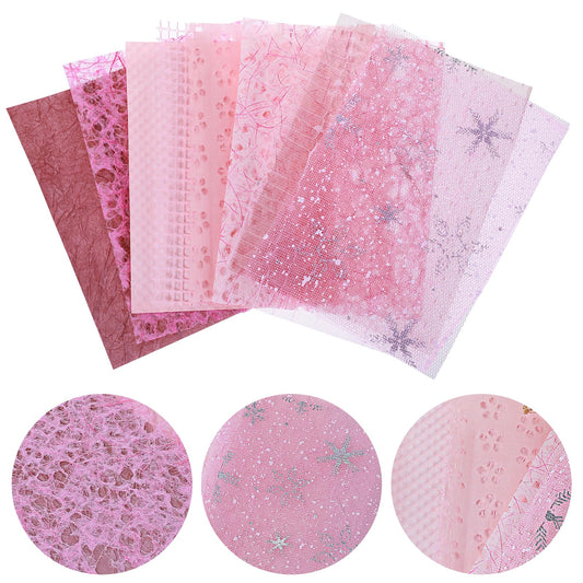 10PCS Handmade Scrapbook Paper Textured Paper, Handmade Paper Scrapbooking Paper, Various Styles Paper for Scrapbooking Handmade Scrapbook Paper Sheets for Scrapbooking DIY Paper Craft Supplies