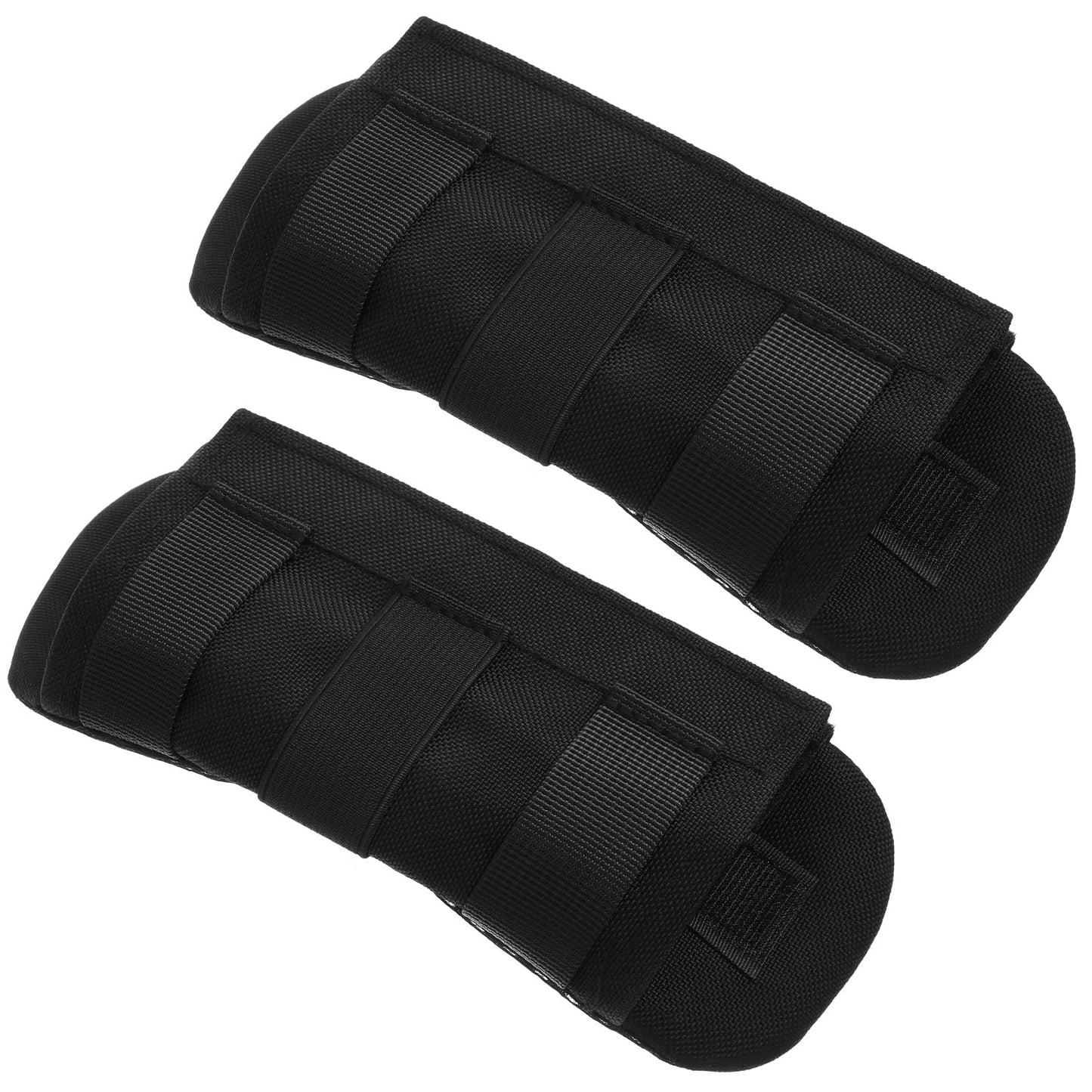 Ymapinc Breathable Shoulder Strap Pads, Soft Comfort Shoulder Pads for Backpack, Shoulder Bag, Luggage Strap, Black, Pack of 2
