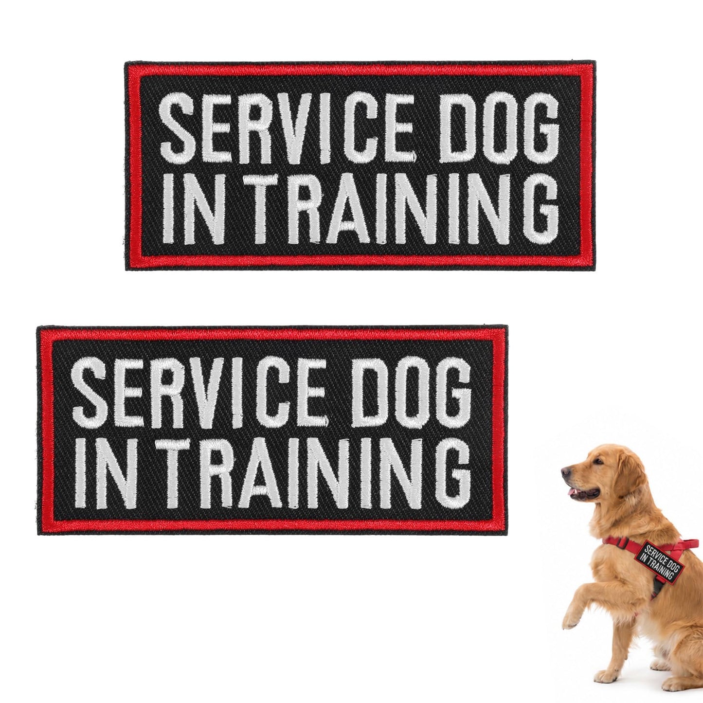 Sorcristy 2 Pack Service Dog Patches for Harness