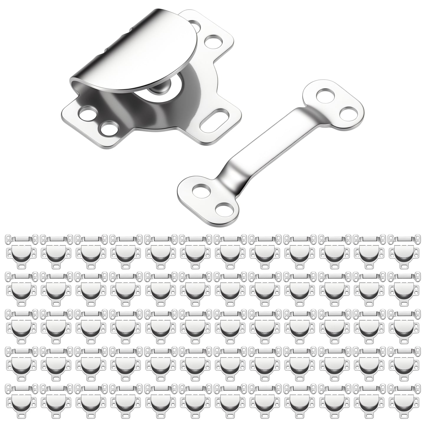 Chsoejuf 60 Set Hidden Hook and Eye Sewing Closure Fasteners for Clothing