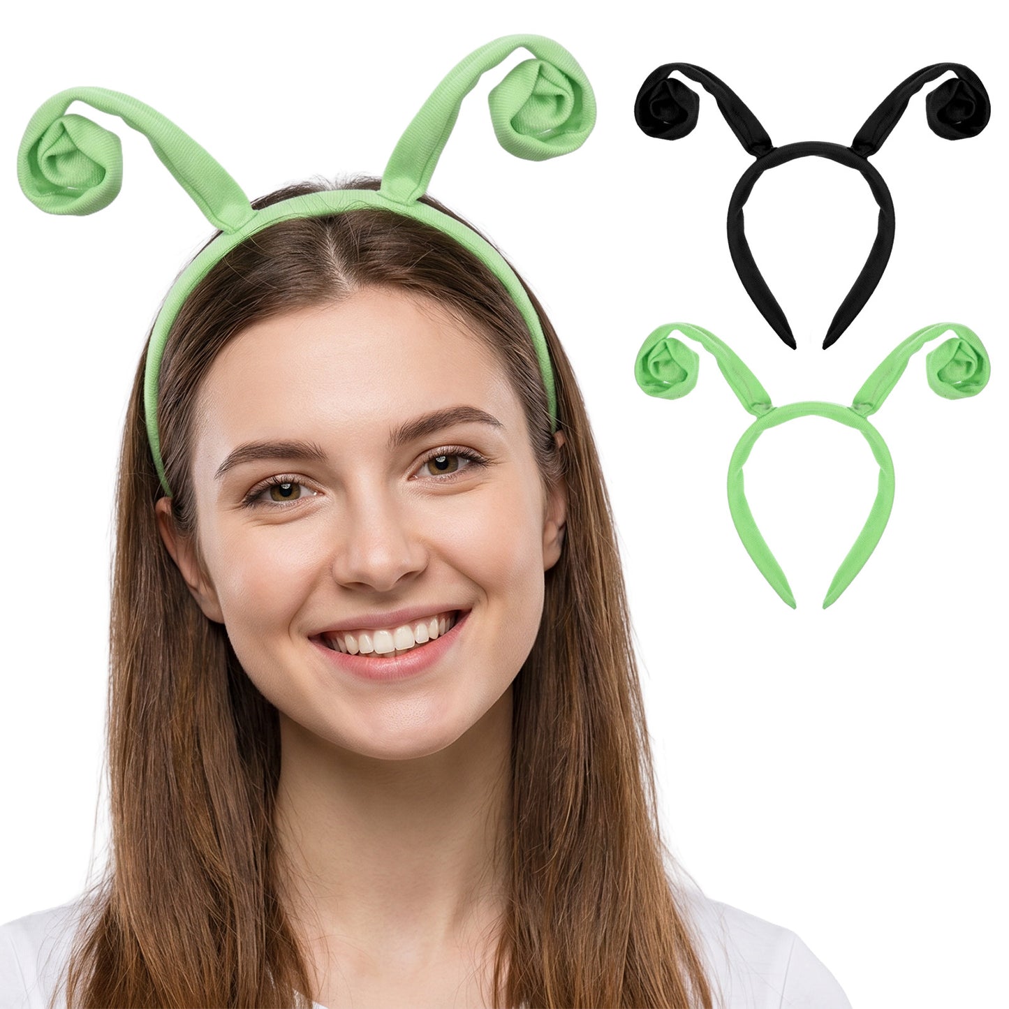 Ouligay 2Pcs Butterfly Antenna Headband, Bug Antenna Headband for Women Adults Halloween Cosplay Costume Accessories Dress up Festival Party Supplies