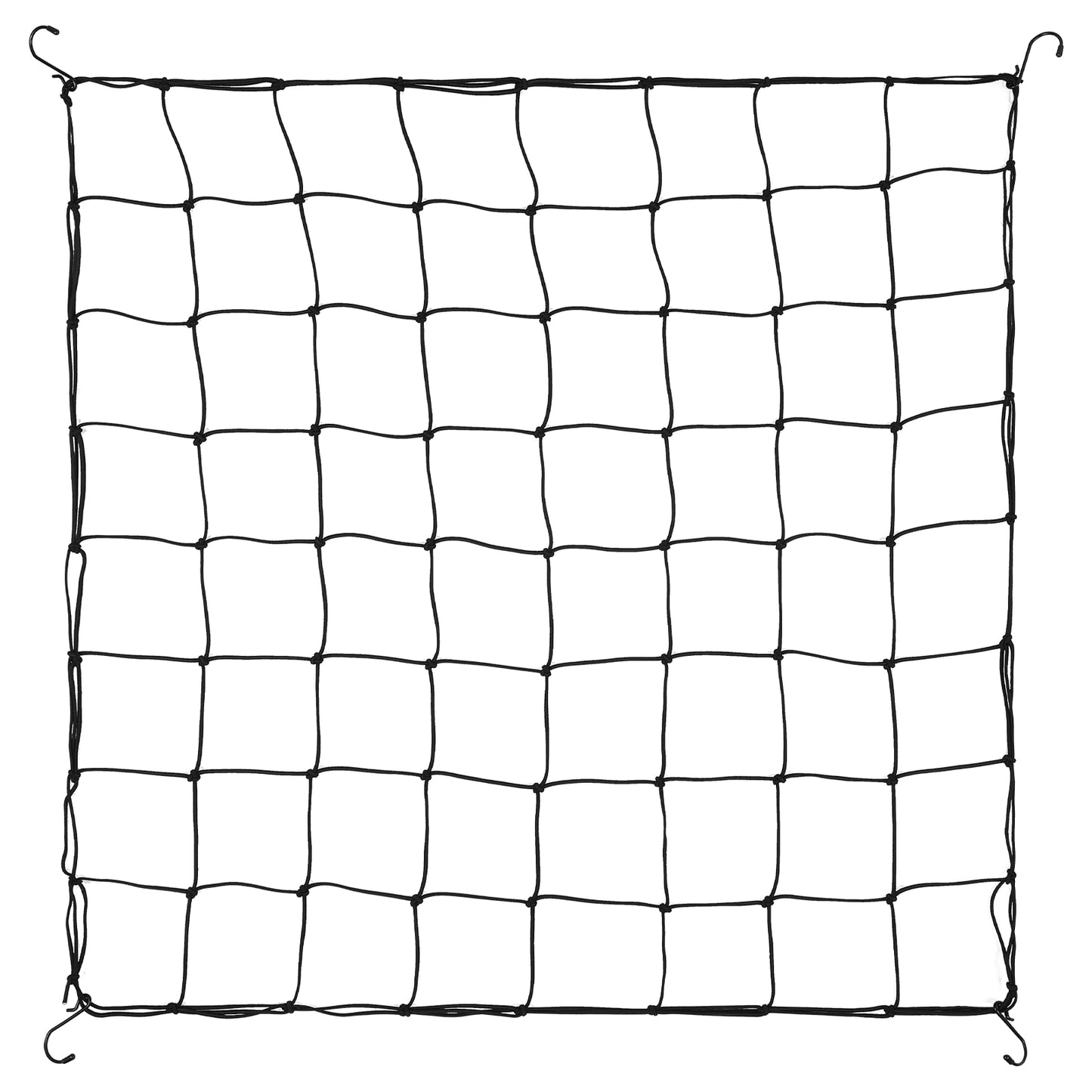 Trellis Netting for Grow Tents, Heavy-Duty Elastic Plant Support with 4 Hooks, 3 x 3ft Adjustable Mesh for Climbing Plants, Vegetables, Fruits for Indoor Outdoor Gardening