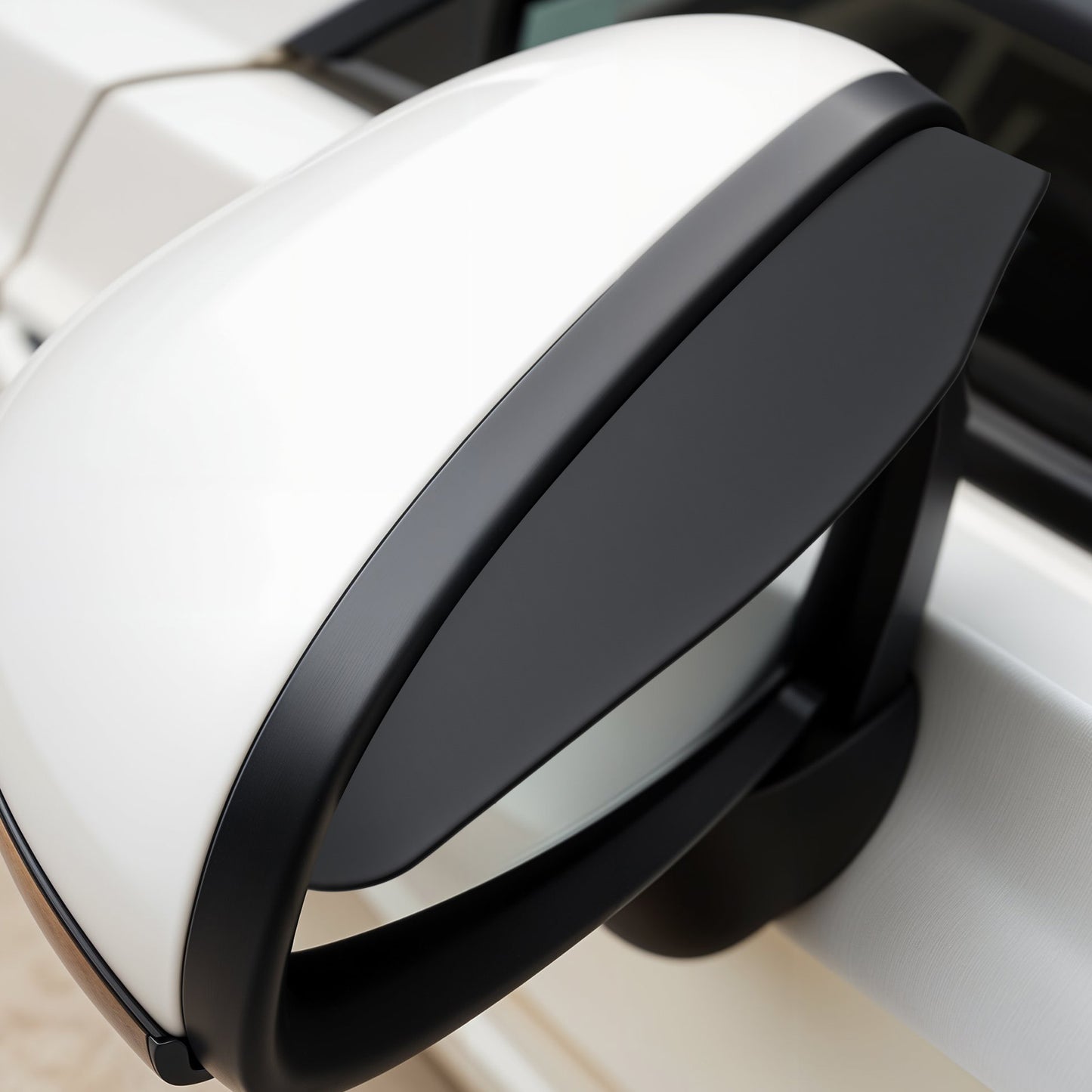 2 PCS Side Mirror Rain Guard Visor Eyebrow Waterproof PVC Auto Car Window Rain Guards Rainproof Exterior Rear View Mirror Visor Shield Cover for SUV Truck, Car Accessories(Black)