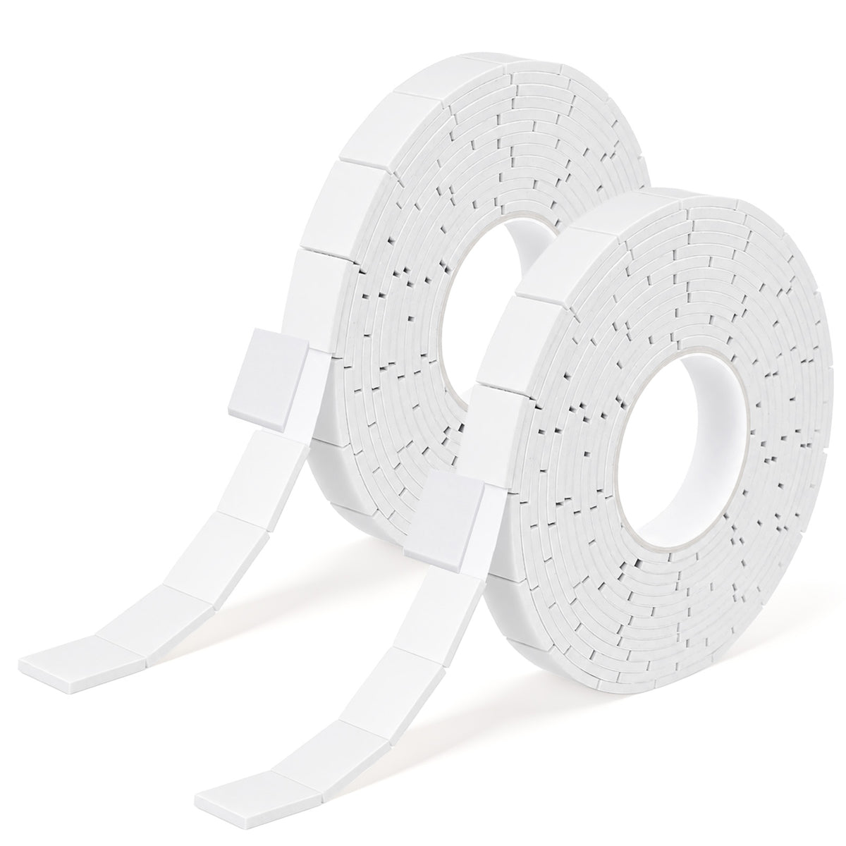 RAHHLIZS 2 Roll Precut Double Sided Foam Tape 7/10X1/2 Inch Approx 330 Pcs