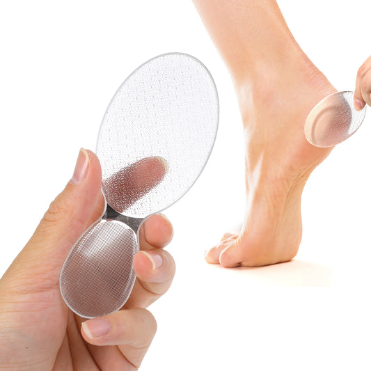 Ymapinc Glass Foot File Callus Remover,8-Shaped Professional Glass File for Feet, Foot Files for Hard Skin with Rough&Smooth Sides Wet Dry Feet Care Tool for Women Men