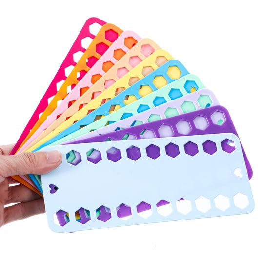 10PCS Cross Stitch Thread Organizer Embroidery Floss Holder Needlework Project Card Plastic Sewing Thread Winding Plate Board Card Cross Stitch Supplies Needlework Thread Holder Storage Tool(Mixcolor)