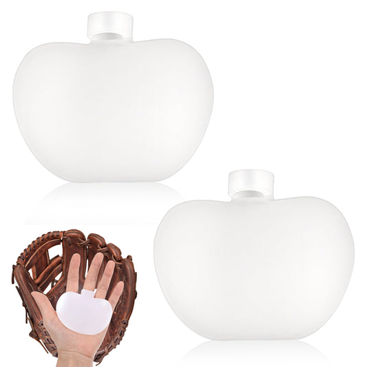 2 Pcs Baseball Hand Guard Pro Baseball Palm Pads Sting Pad Catcher Thumb Gard Glove Shock Stop Pad Thumb Guards for Sports Softball Players Professional Batters White 2.76 × 3.35 Inches Silicone