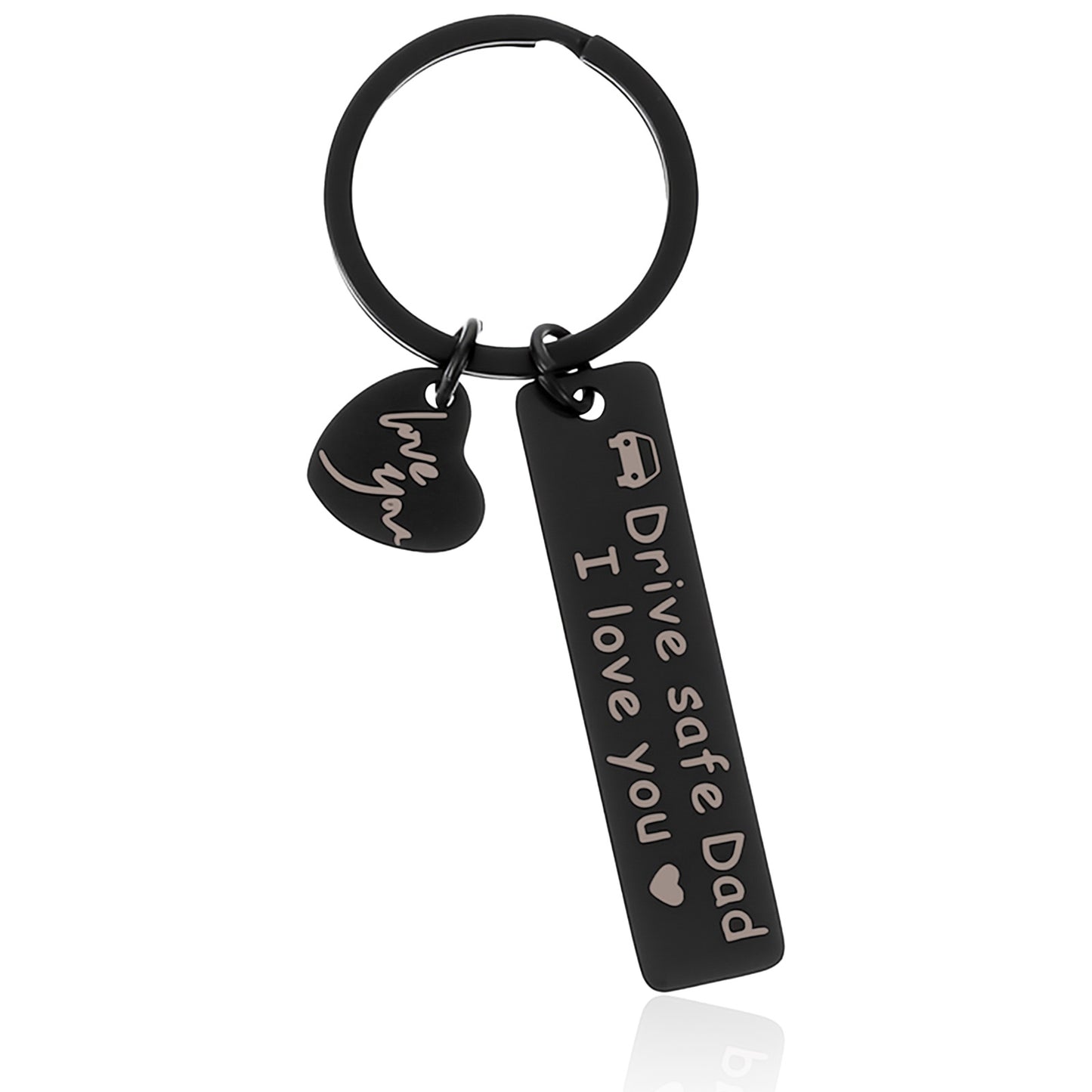 Matwsec Drive Safe Keychain for Him Drive Safe I Love You Keychain for Dad