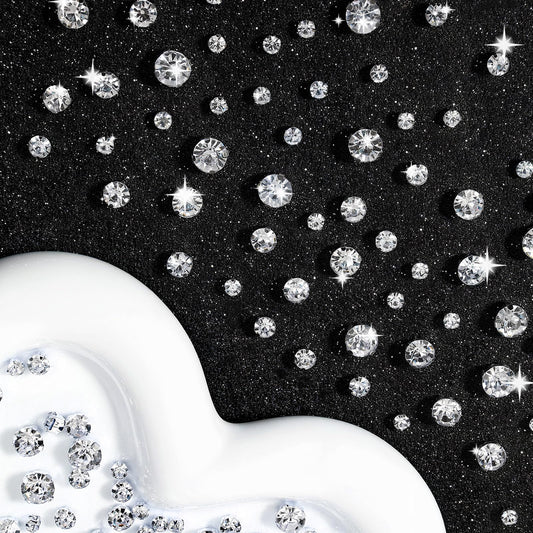 288PCS Sewing Rhinestones with Silver Claw, Flat Back Glass Clear Gems Stones for DIY Craft Clothes Shoes Dress Jewelry Making Costume Garments ，Mixed Size