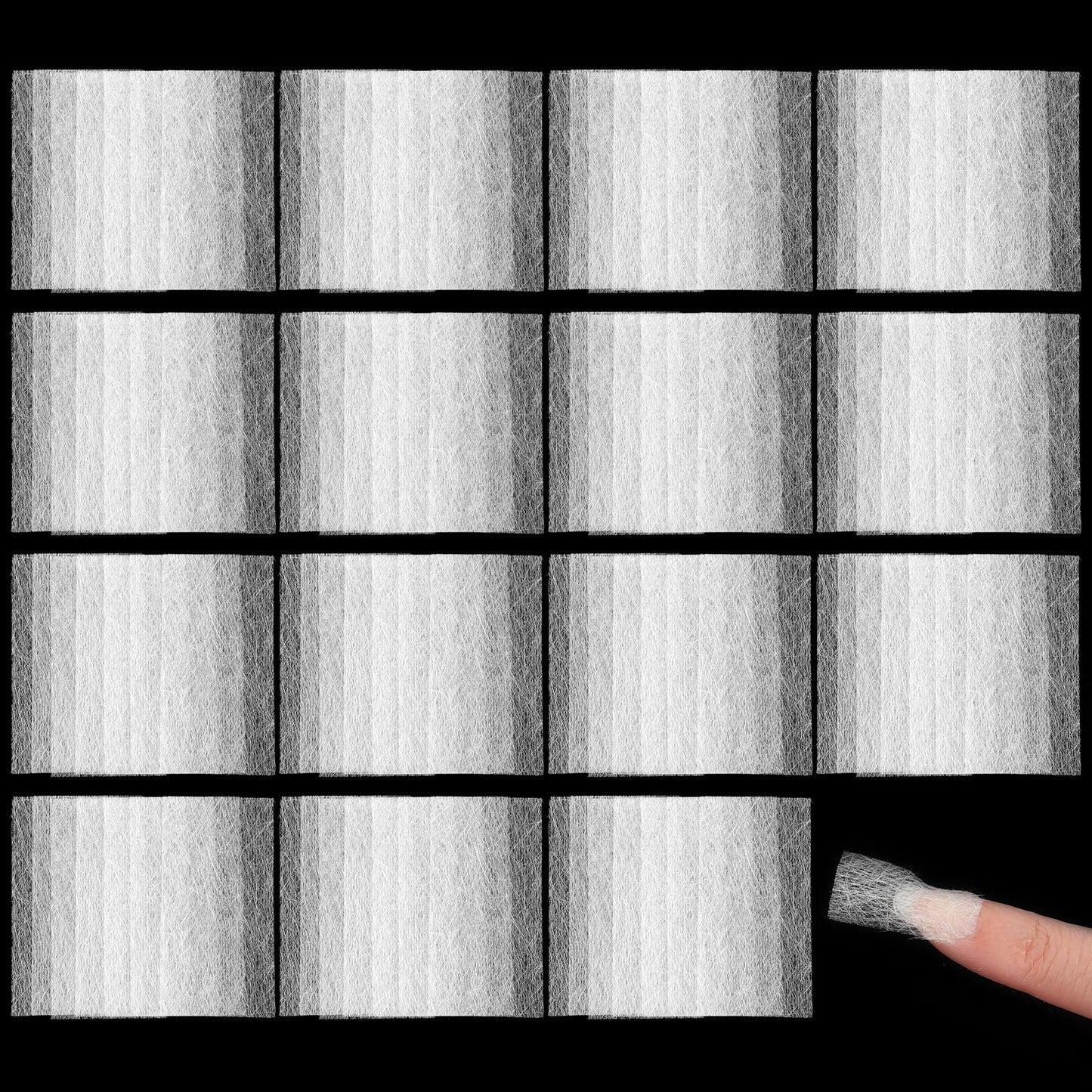 Xinjoduz 100 PCS Fiberglass Nail Wrap Extension Kit, Silk Wrap for Nails Extensions Natural Silk Paper Towels Fiber Wraps for Broken Nails Fix Repair Extender DIY Nail Art Accessories for Home Use