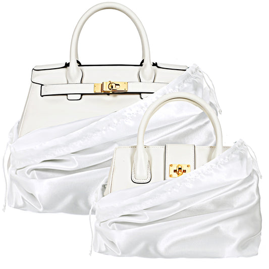 2 Pack Dust Bags for Handbags, Handbag Storage Organizer with Drawstring Pouch, Purse Protector Storage Bag Hanging Dust Cover Bag for Packaging Handbags Purses Shoes Boots