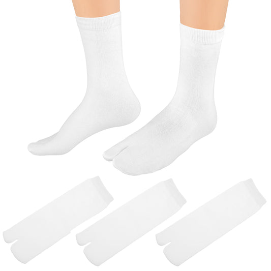 Ymapinc 3-Pack Japanese Split Toe Socks Non-Slip Ankle Socks for Flip Flops, Ninja Slippers Breathable Unisex