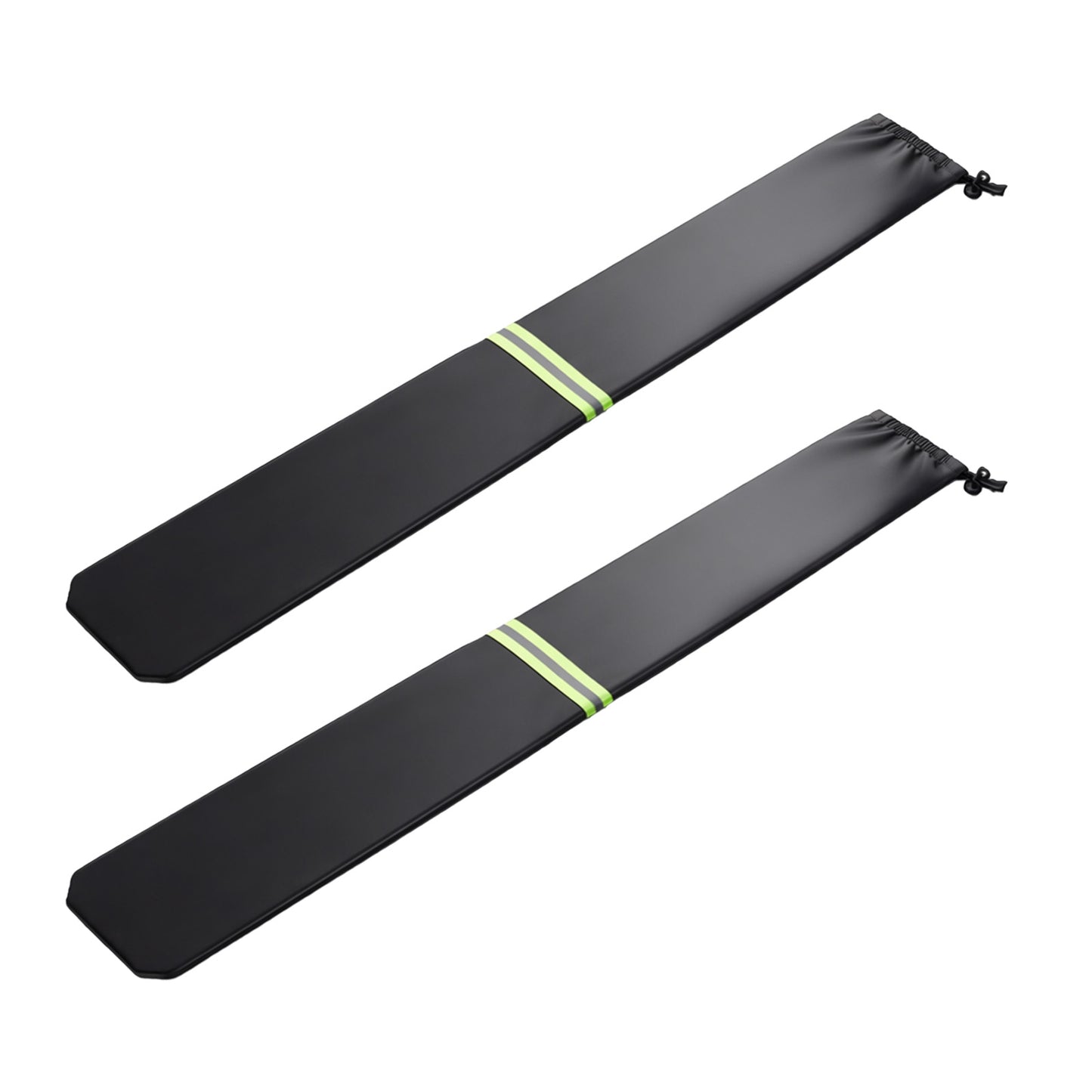 Sorcristy 2Pcs Windshield Wiper Covers, 26.4x3.9in Black Wiper Blade Protectors with Fluorescent Reflective Strip Waterproof Rain and Bird Droppings for Car Truck