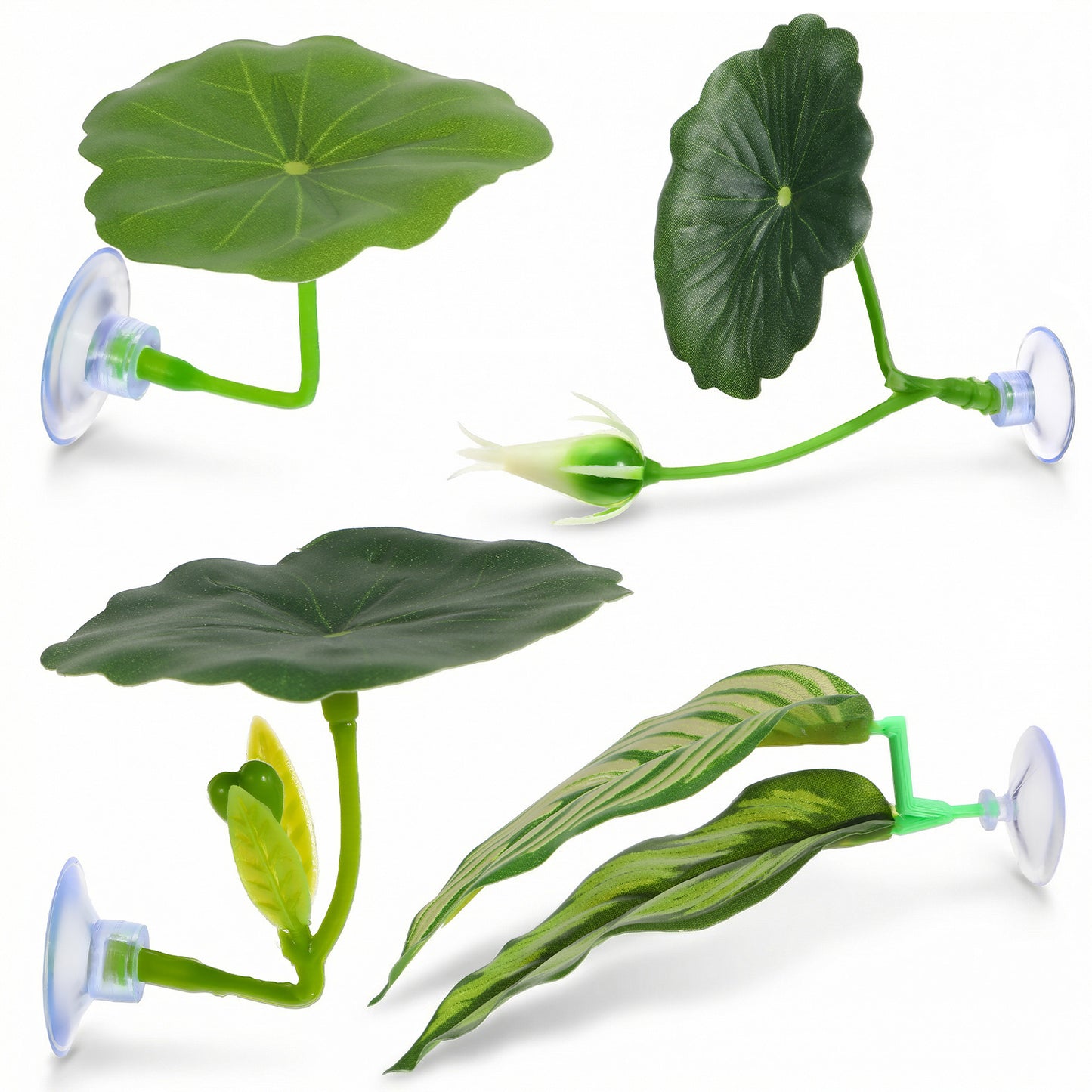 Sorcristy Betta Fish Hammock Plant Leaf Pad, 4 Pack Improves Betta Health by Simulating The Natural Habitat, Fish Spawning Grounds Breeding Resting Bed, Fishes Tank Accessories Aquarium Décor