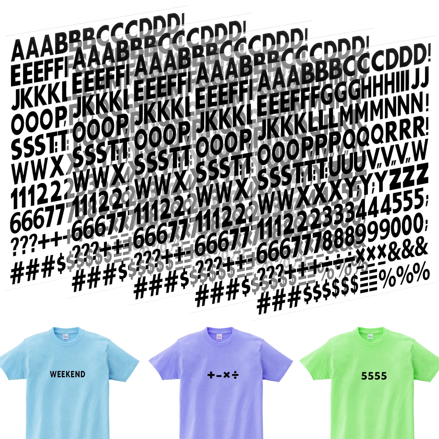 5 Sheets Iron on Letters and Numbers Iron Letters for Clothing Iron on Vinyl Letters A-Z Heat Transfer Letters 0-9 Iron on Numbers PU Alphabet Stickers for Jerseys Fabric T-Shirt Designs DIY Craft