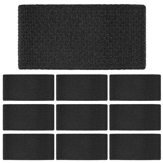 10 Pcs Elastic Belt Keepers For Backpack Strap Keeper Nylon Belts Loop Holder Belt Loop Stays Backpack Strap Holder Elastic Belt Loops For 1.5" Wide Belts/Straps (Black)