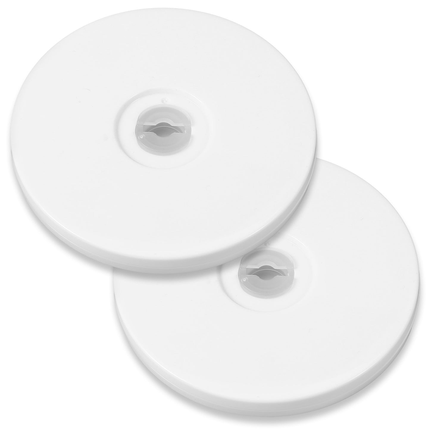 2PCS Small Lazy Susan For Table Top - White Acrylic Rotating Tray with Ball Bearing Turntable for Spice Rack, Cake Spinner Stand, Kitchen Pantry, Bathroom Organizer(360˚ Rotation)