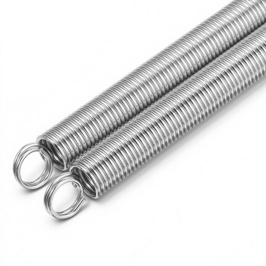 20 Inch Screen Door Spring, 2Pcs Extended Spring Steel Dual Hook Tensioner, Self Closing Garage Door Springs Replacement Hardware for Garage and Screen Doors Springs Closer