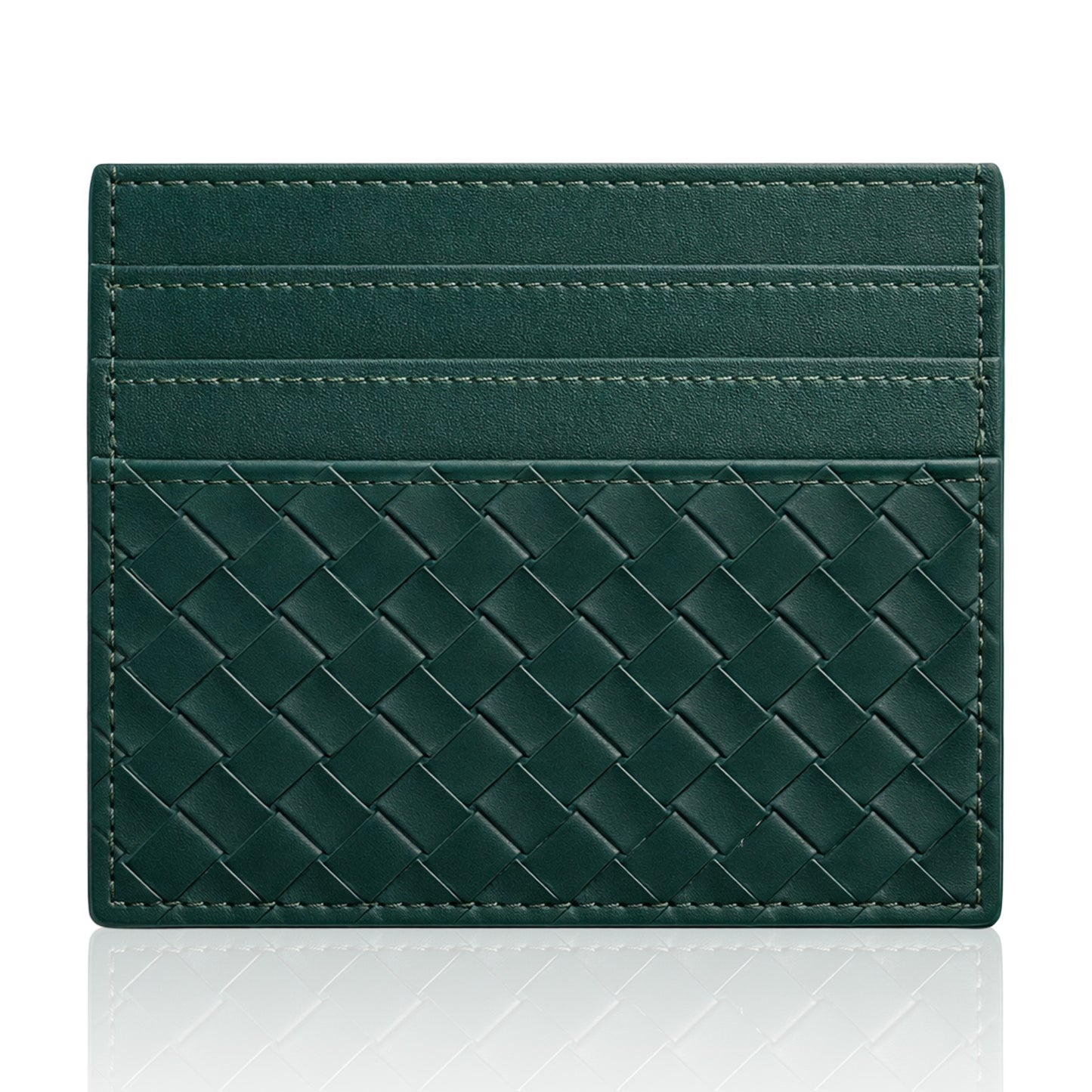 Ymapinc Slim Cardholder Wallet - Soft PU Leather Green Card Holder for Men Credit Card Driver's License, Gift for Father or Mother