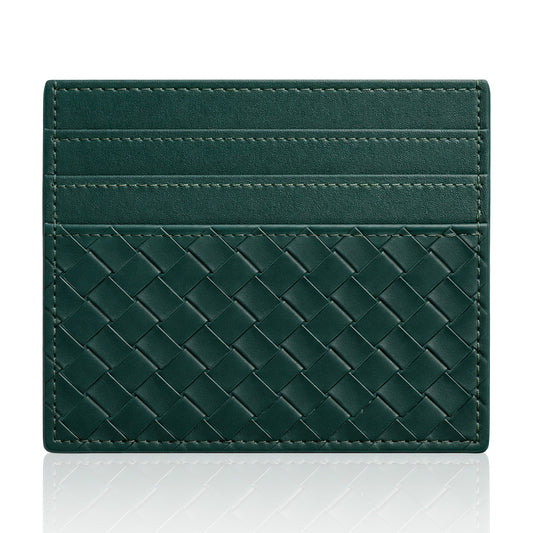 Ymapinc Slim Cardholder Wallet - Soft PU Leather Green Card Holder for Men Credit Card Driver's License, Gift for Father or Mother