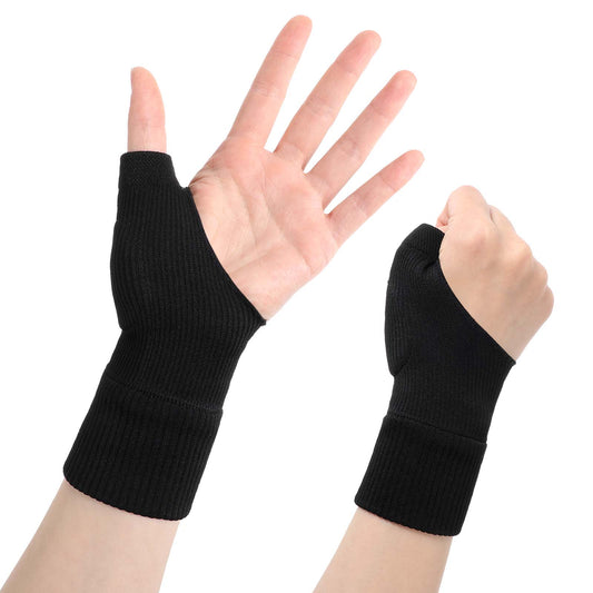 2 Pcs Arthritis Gloves For Women For Pain Thumb Wrist Arthritis Gloves Compression Gloves For Arthritis Elastic Compression Sleeves Fingerless Glove Breathable Wrist Support Brace Fingerless Glove