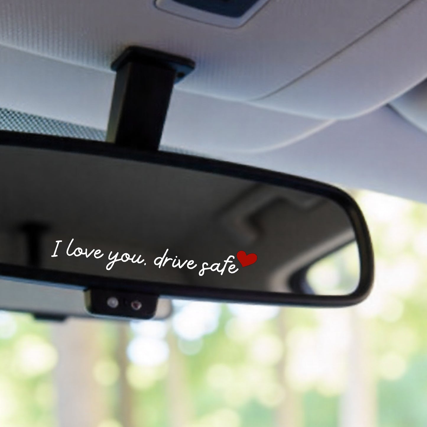11 PCS I Love You Drive Safe Car Stickers, Cute Decals for Rearview Mirror, Window, Windshield, Funny Car Accessories for Women, Men, Teens, Inspirational Gifts