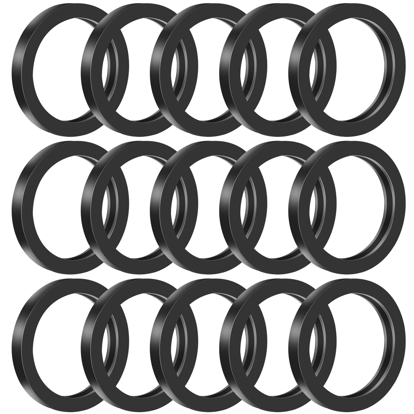 15 PCS Gas Can Spout Gaskets, Replacement Rubber Fuel Washer Seals, Replacement Gas Gaskets Sealing Rings Sealing Rings Gaskets Fuel Can Spout Seal Rubber Gasket, Compatible with Most Gas Can Spouts