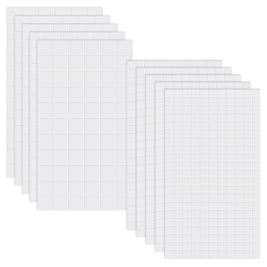 10 Sheets Foam Adhesive Squares 1650pcs Foam Squares for Crafts Double-Sided Self Adhesive Dots Precut Squares Strips Foam Tape for Scrapbook Supplies Halloween DIY Crafts Office Accessories