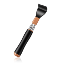 Nogeqi Extendable Back Scratcher, Portable Double-Pole Telescoping Back Scratcher for Men Women Relieve Itching Scratching (Black)