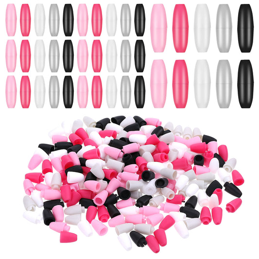 100 Pcs Clasp Bead Barrel Connectors Breakaway Clasp Plastic Bracelet Clasps and Closures Bead Barrel Connectors Safety Breakaway Lanyard Clips for Necklaces, Lanyards, Jewelry DIY Craft Making