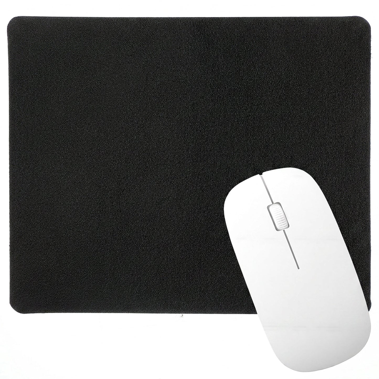 Ymapinc Black Thin Mouse Pad, 25x20cm Non Slip Mousemat, Computer Mat for Game Laptop Home Office