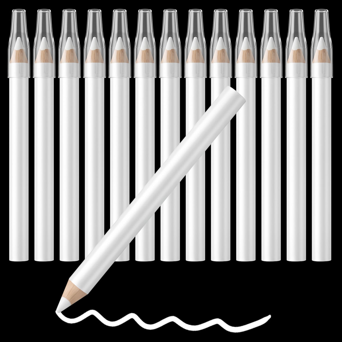 Ymapinc 14Pcs Water Soluble Fabric Marking Set, White Tailors Chalk Pencils with Tip Caps, Washable Sewing Chalk & Fabric Pencils, Dressmaking Quilting Craft Accessories