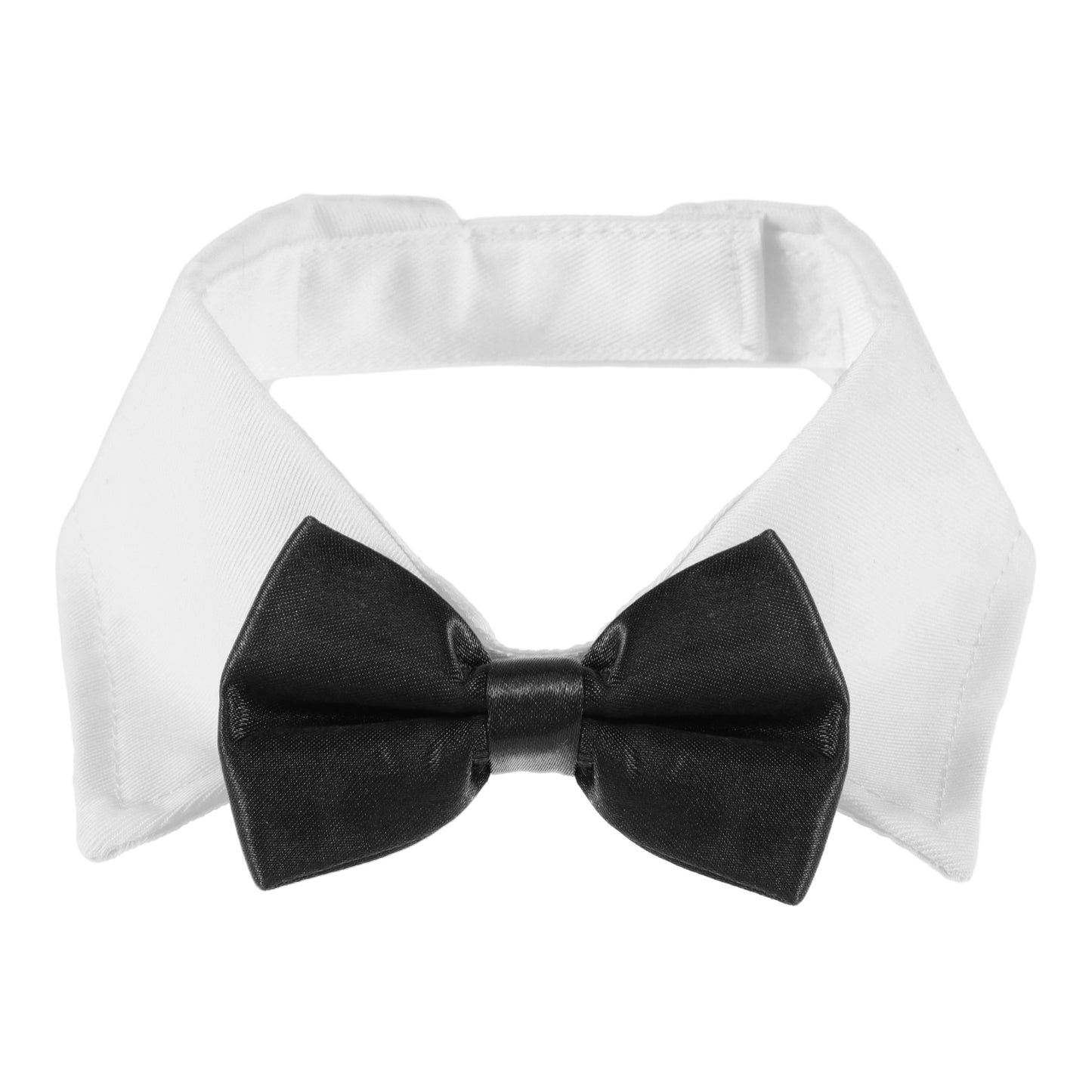 Dog Cat Tuxedo Collar Cat Bowtie Collar Black Cat Bow Tie Sewed With Handcrafted Adjustable White Collar Formal Pet Cats Puppies Necktie For Small Puppy Boy Collars Wedding Outfit Birthday Gift (S)