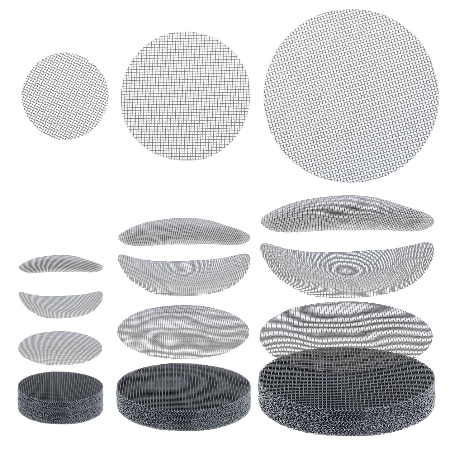 Tyqour Flower Pot Hole Mesh Pad Drainage Mesh 1 2 3 Inch Assorted Sizes Round Pot Hole Mesh Pad Reusable Bonsai Bottom Grid Mat Bonsai Gardening Grid Prevent Soil Leaking Gardening Essentials