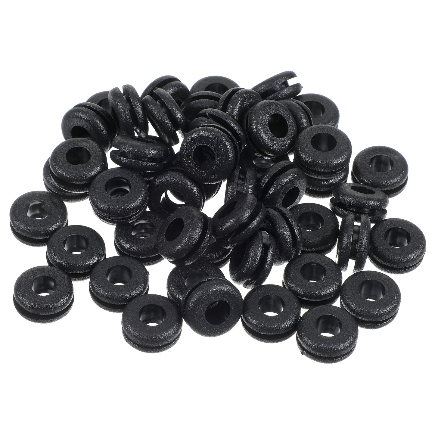 50PCS Rubber Grommets Kit Firewall Grommet Eyelet Ring Gasket Wire Grommets for Wiring Hole Plugs Wires Cables Hoses Protection Automotive Home Improvement Electrical Appliance Plumbing Black