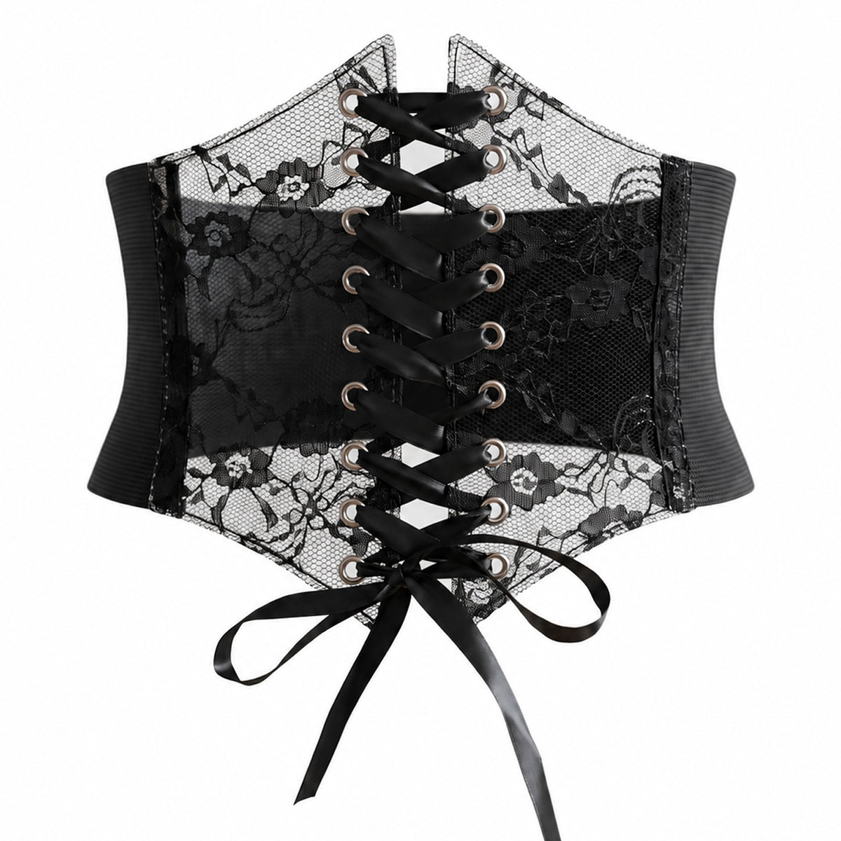 Ouligay Black Corset Belt For Women Black Waist Corset Lace Belt