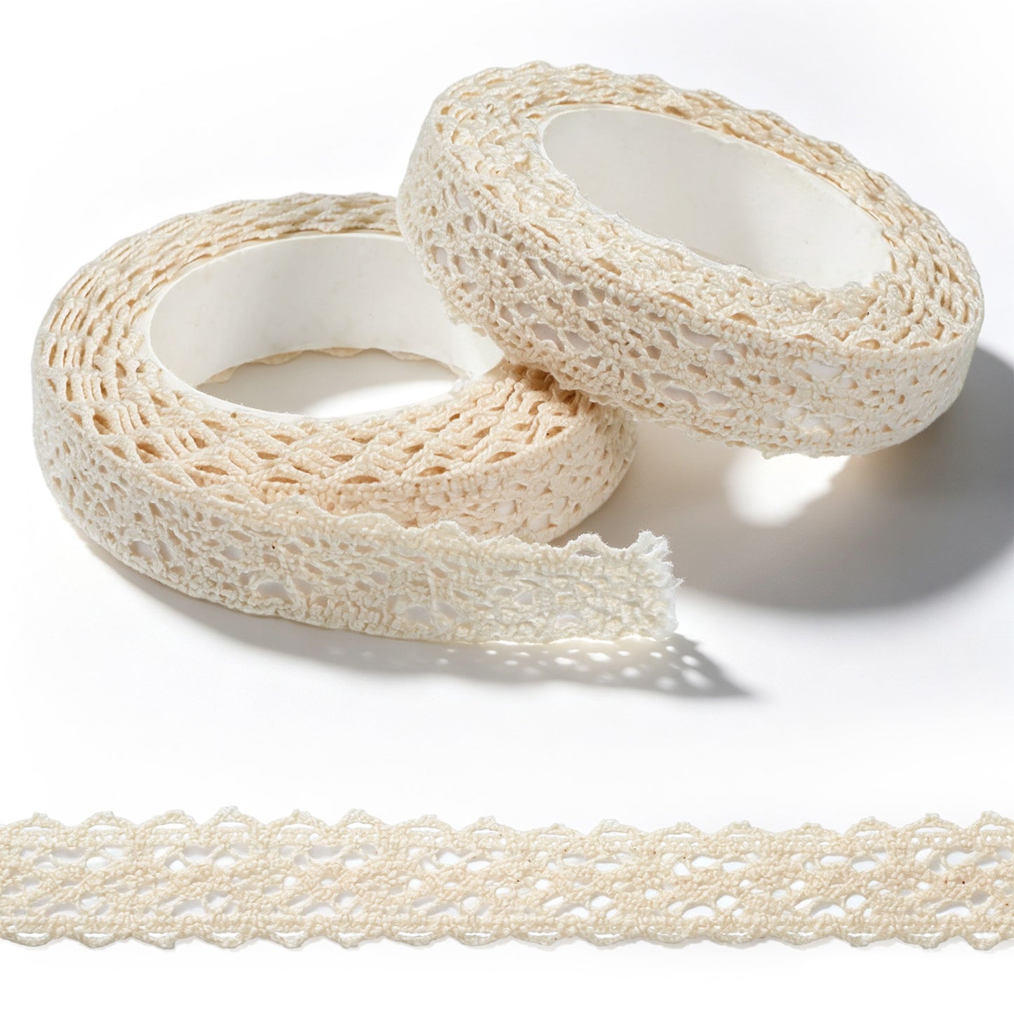 Ymapinc 2 Rolls Lace Ribbon, Decorative Craft Ribbons for Scrapbook DIY