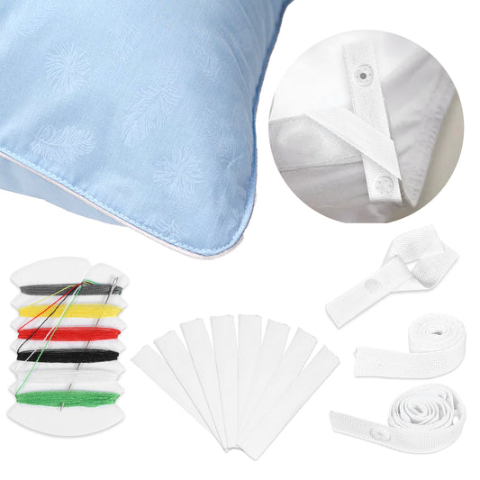 Teaaha 8 PCS Duvet Snaps to Hold Comforter, Secure Duvet Clips Fasteners Inside, Comforter Clips for Duvet Covers Hacks to Keep Duvet Cover in Place, Quilt Clips for Corners (White)