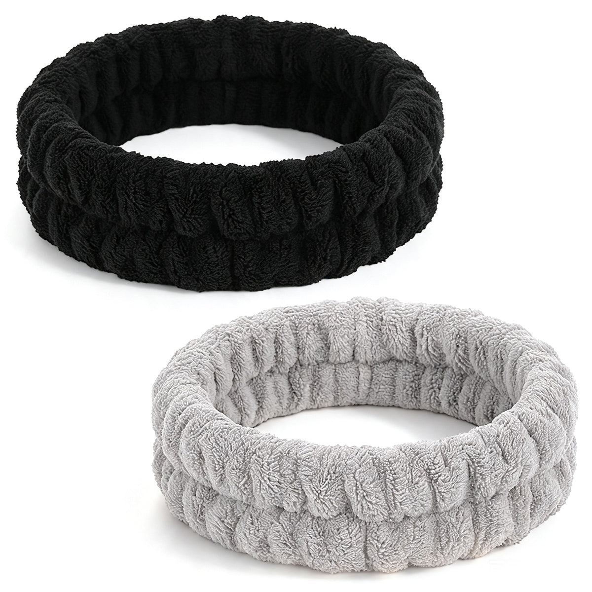RAHHLIZS 2 PCS Spa Headband Makeup Head Hair Bands, Skincare Headband Soft