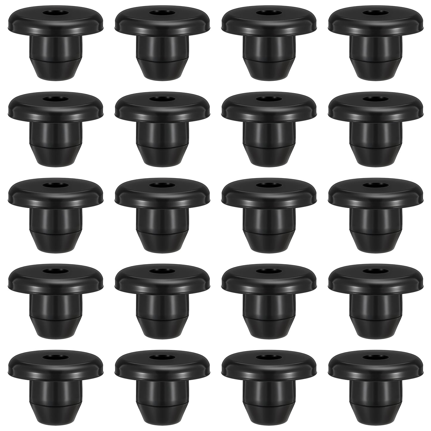 20 Pcs Hydraulic Jack Oil Plug Rubber Floor Jack Repair Plug Black Bottle Jacks Oil Filler Plugs Universal Hydraulic Jacks Parts Accessories for Reservoir Filler Hole 0.41×0.57 Inch Men