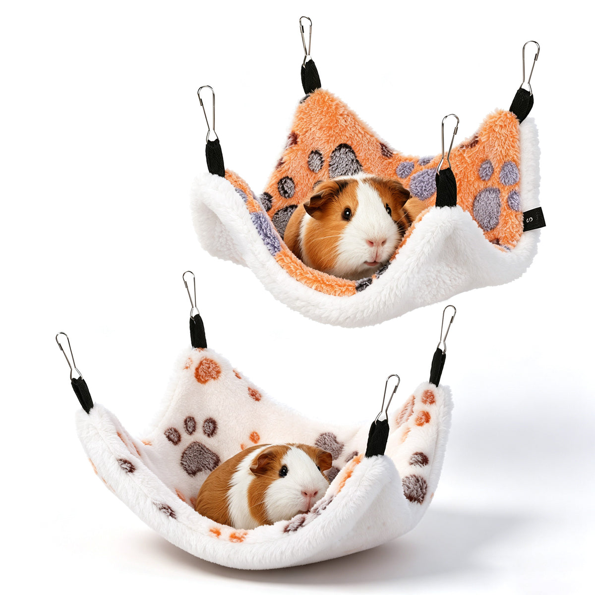 Sorcristy Guinea Pig Hammock, Hanging Corner Pet Rat Hammock with Hooks
