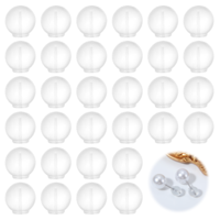 100 Pcs Rubber Earring Backs, Soft Clear Earring Backing, Hypoallergenic Earring Backs Replacements Fit with Earrings for Stud Post Fishhook Earrings, Anti-Sensitive, Comfortable, Secure