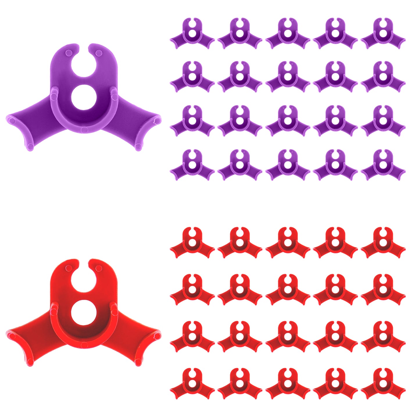 Tyqour 40pcs Plant Bender Lst Clips Plants 90 Degree Low Stress Training Clips Plant Trainer for Low Stress Plant Clips for Bending Plant Stems Changing the Growth Direction