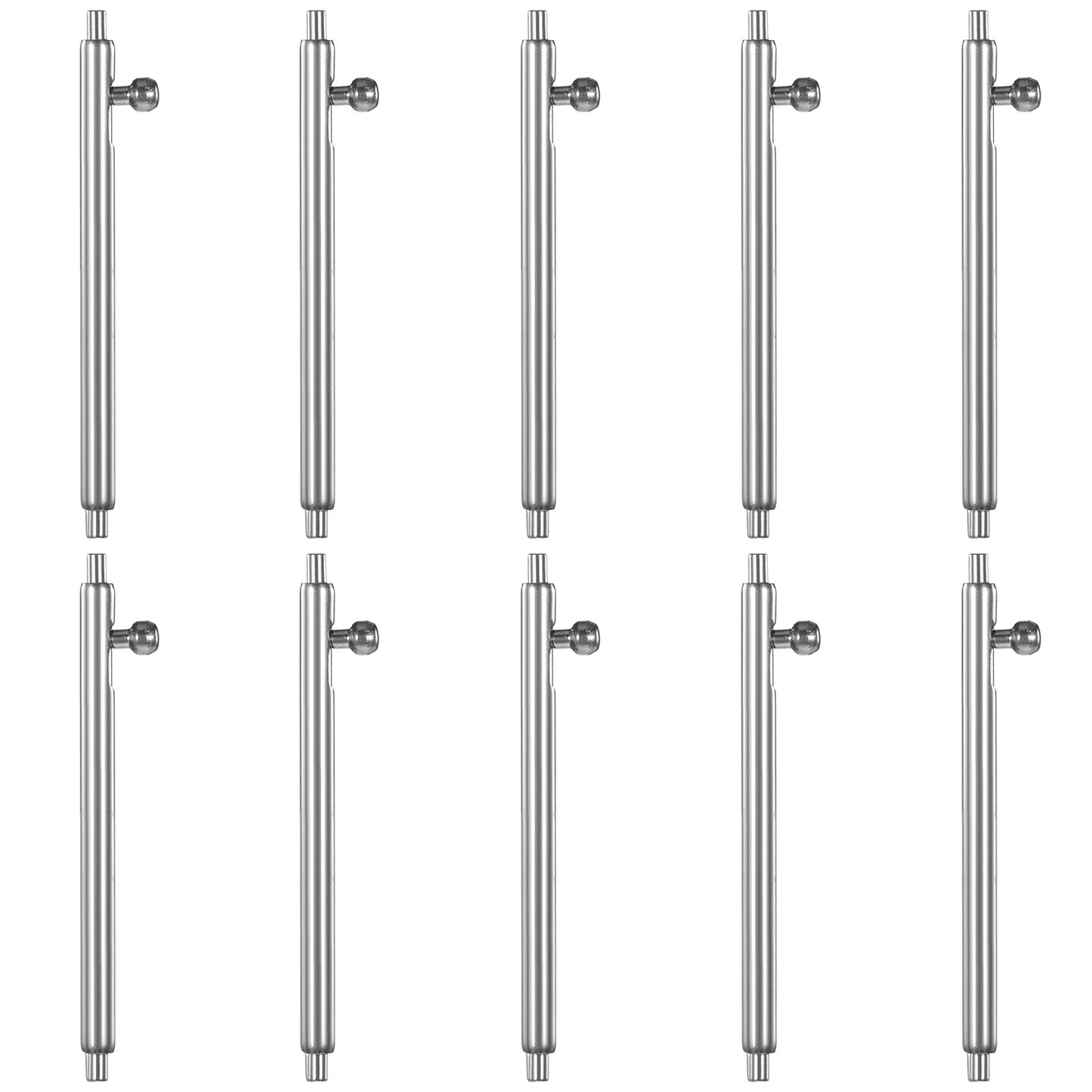 Nogeqi 10 Pcs Quick Release Watch Spring Bar Stainless Steel 22mm Watch Pins Replacement Kit Replacement Strap Watch Link Pins for Watch Band Replacement Repair